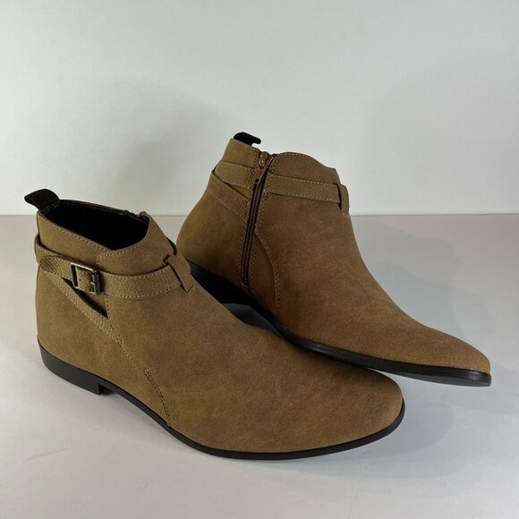 Topman Faux Suede Leather Boots - Picture 1 of 8